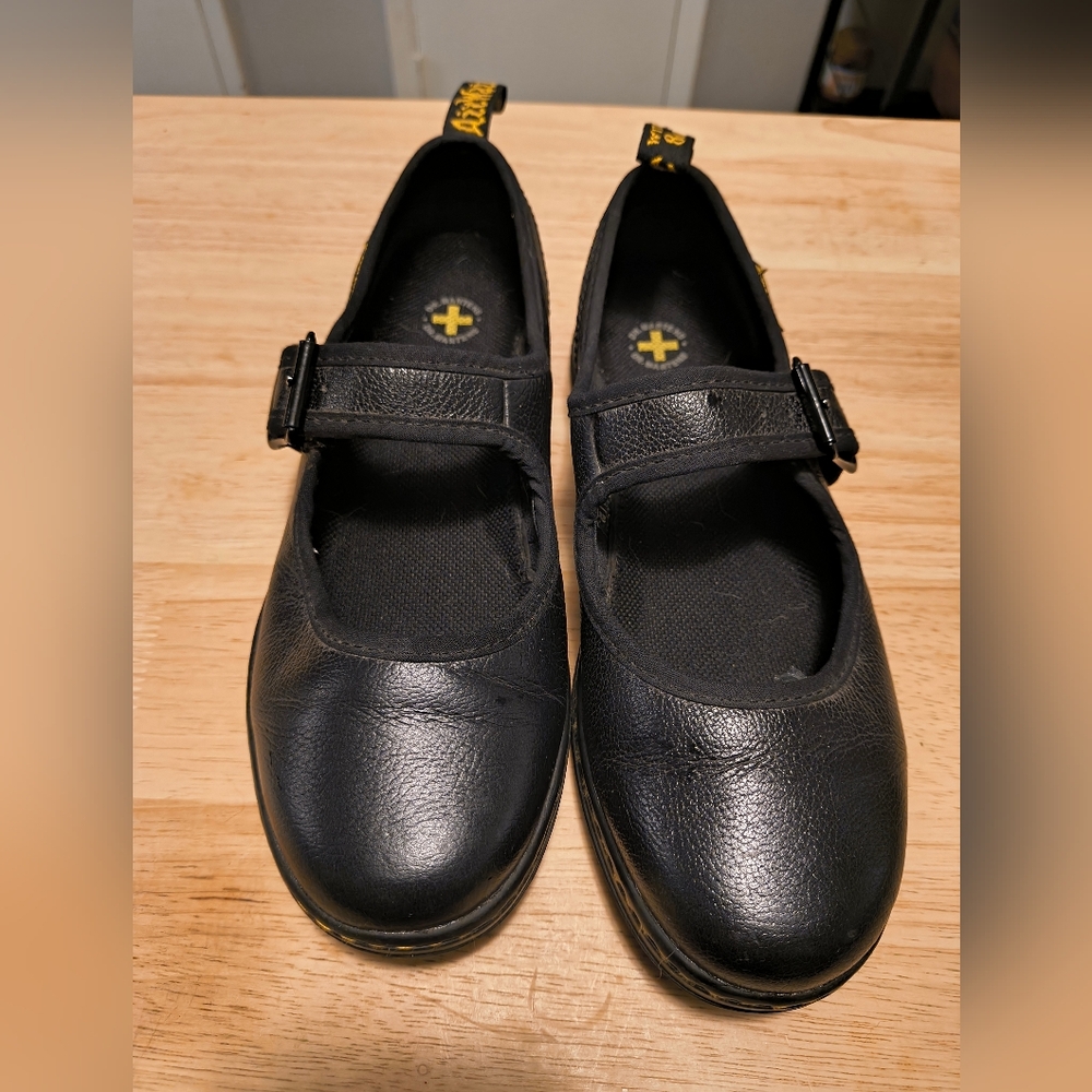 Dr. Martens Carnaby Black Leather Mary Janes Flats